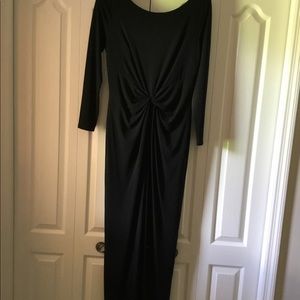 Long black evening dress
